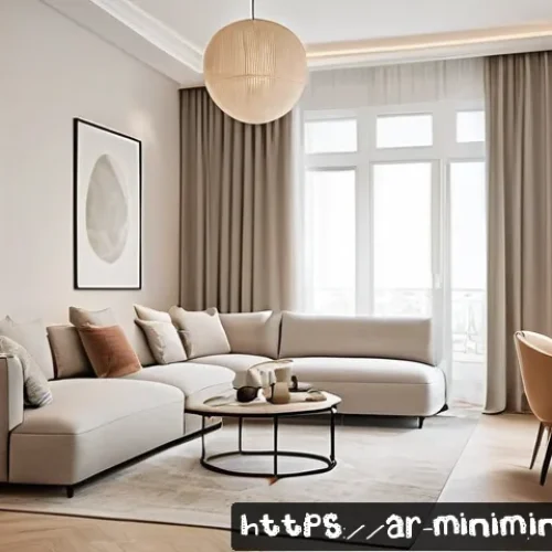 Home 32 미니멀리즘과 커플의 공간 공유하기 - A serene shared living space designed for a modern Arab couple, featuring calming neutral colors lik...